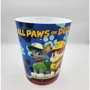 Nickelodeon PAW Patrol All Paws on Deck Waste Basket Can for Kids Blue 10 in